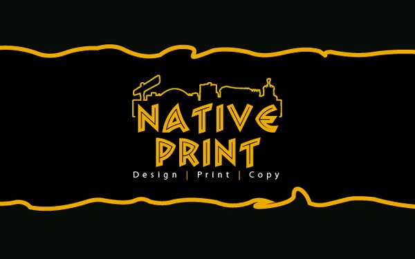 native print logo