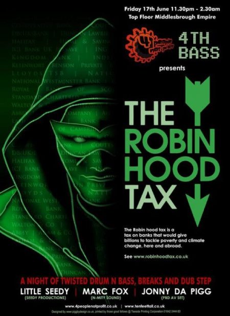 robin hood tax poster